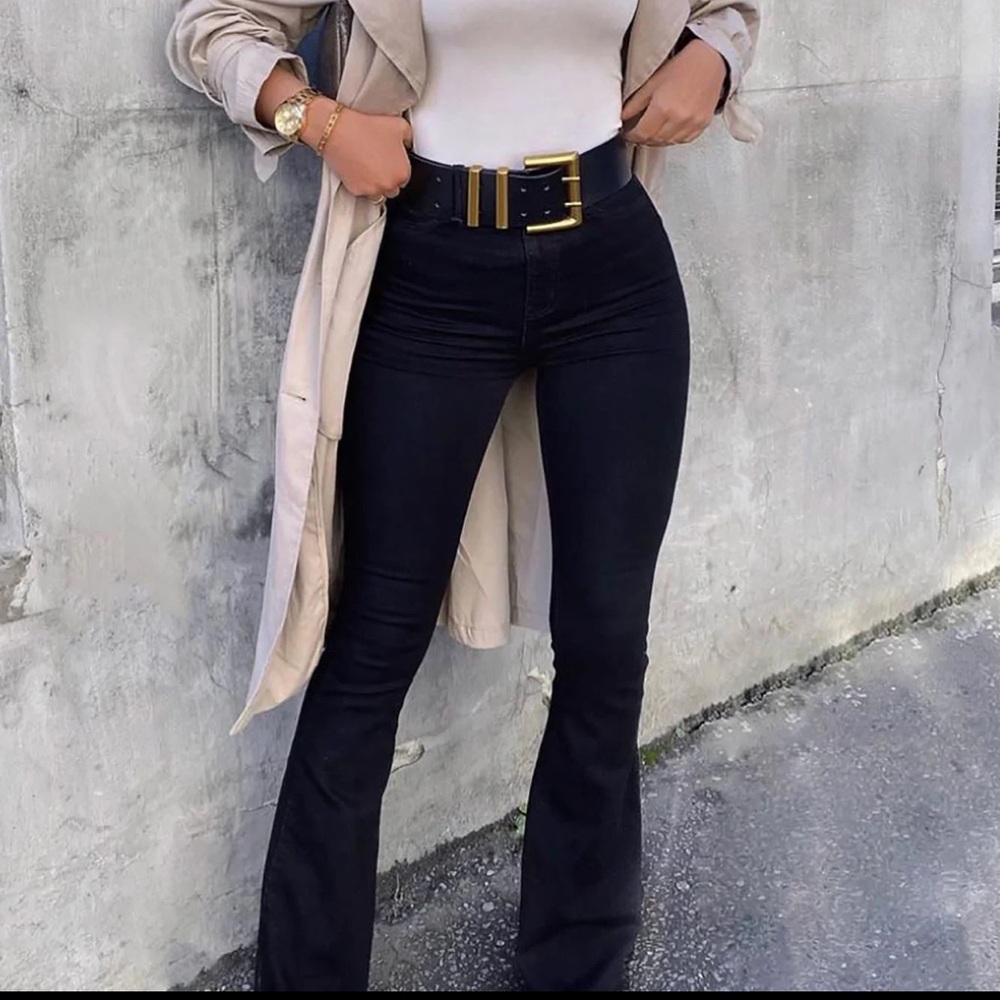 Black Flare Jeans